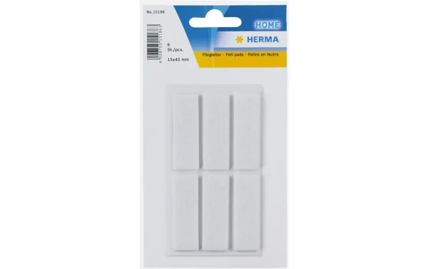 Herma Stickers Patin En Feutre 15 X 45 Mm, 6 Pièces, Blanc – Filtre Pour Aspirateur 1