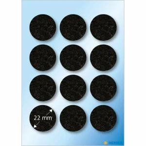 Herma Stickers Patin En Feutre Ø 22 Mm, Noir, 12 Pièces – Filtre Pour Aspirateur 6