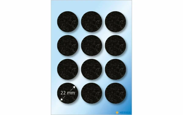 Herma Stickers Patin En Feutre Ø 22 Mm, Noir, 12 Pièces – Filtre Pour Aspirateur 3