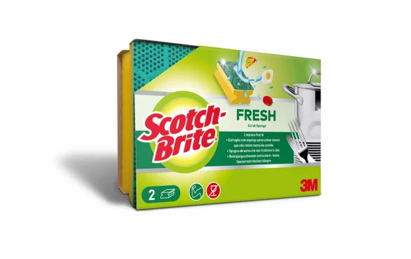 Éponge Scotch-Brite Fesh Extra Fort 2 Pièce/s – Éponge De Nettoyage 1