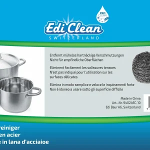 Edi Baur Éponge D’acier 10 Pièce/s, 40 Gr – Éponge De Nettoyage 9