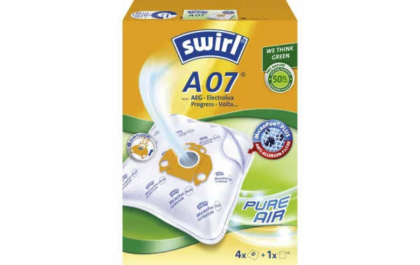 Swirl Sac Filtrant Pour Aspirateur A 07 4 Pièce/s – Sac à Poussière 1